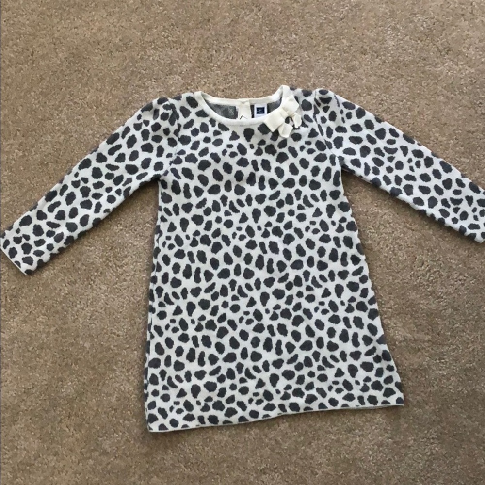 2T Janie and Jack Animal Print Sweater Dress